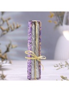 Набор свечей витых, 1.5×15 см, 2 шт., блестки, серебро - Фото 4