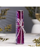 Набор свечей витых, 1.5×15 см, 2 шт., блестки, сиреневый - Фото 3