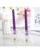 Набор свечей витых, 1.5×15 см, 2 шт., блестки, сиреневый - Фото 5
