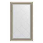 Зеркало с гравировкой в багетной раме, хамелеон 88 мм, 76x131 см - фото 308632812