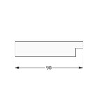 Зеркало с гравировкой в багетной раме, чеканка серебряная 90 мм, 86×86 см - Фото 4
