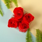 Мыльные лепестки "Квадрат" (набор 4 розы), МИКС - Фото 1