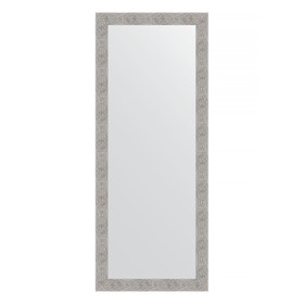 Зеркало напольное в багетной раме, волна хром 90 мм, 81x201 см