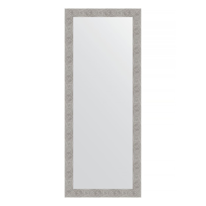 Зеркало напольное в багетной раме, волна хром 90 мм, 81x201 см