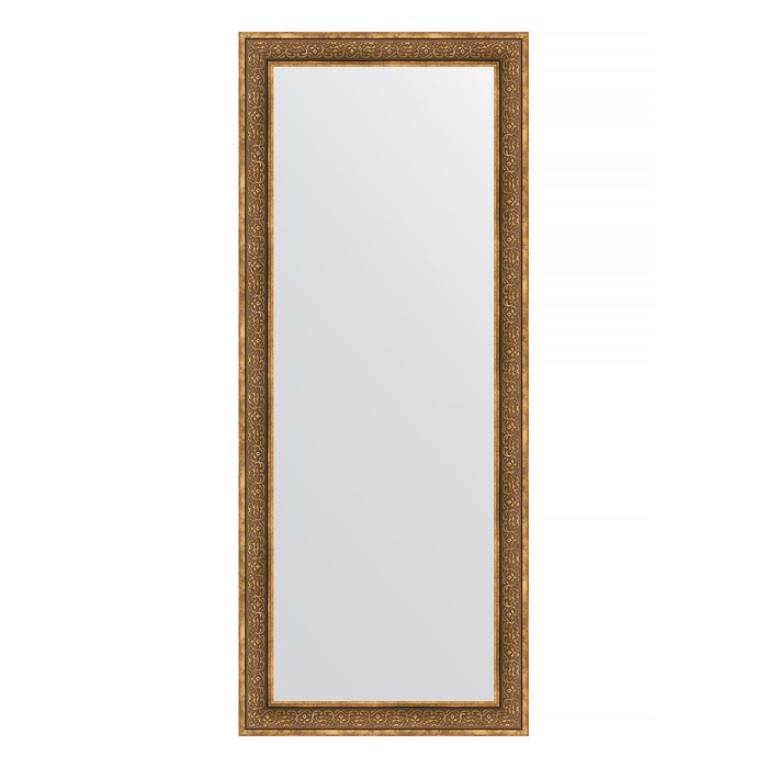 Зеркало напольное в багетной раме, вензель бронзовый 101 мм, 84x204 см - Фото 1