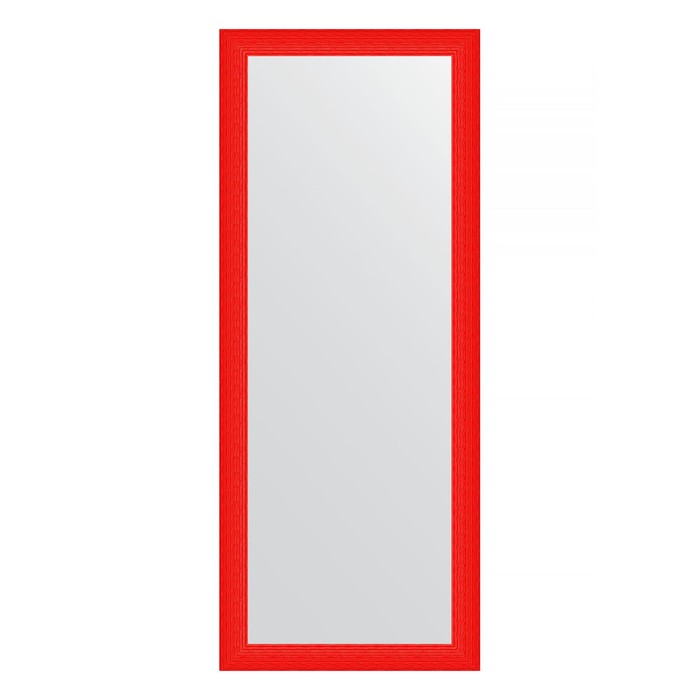 Зеркало напольное в багетной раме,  красная волна 89 мм, 82x201 см - Фото 1