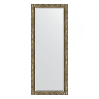 Зеркало напольное с фацетом в багетной раме, виньетка античная латунь 85 мм, 80x200 см