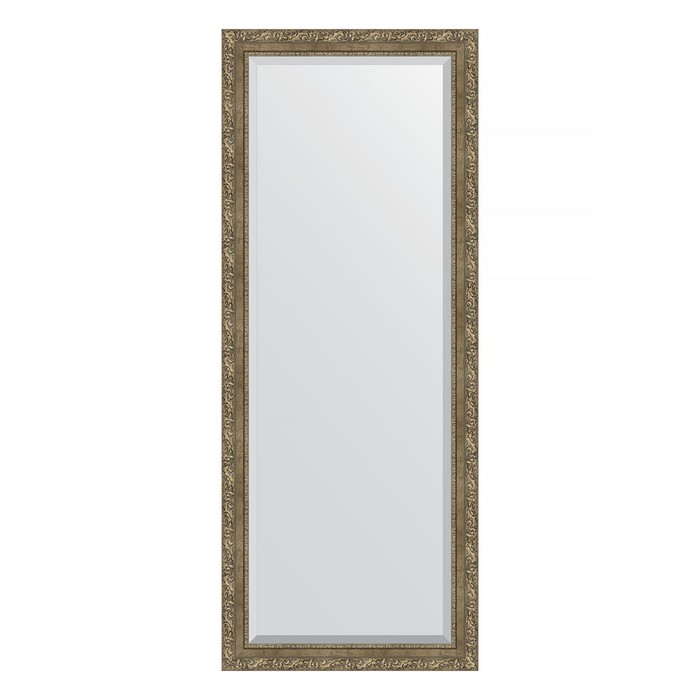 Зеркало напольное с фацетом в багетной раме, виньетка античная латунь 85 мм, 80x200 см - Фото 1