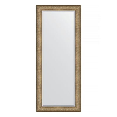 Зеркало напольное с фацетом в багетной раме, виньетка античная бронза 109 мм, 85x205 см