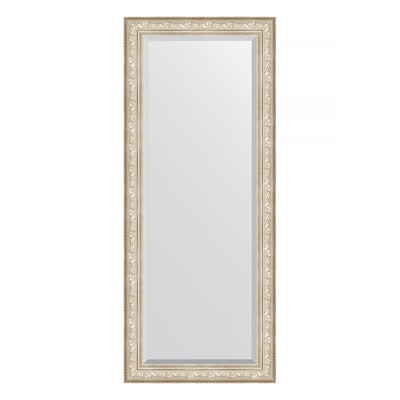Зеркало напольное с фацетом в багетной раме, виньетка серебро 109 мм, 85x205 см