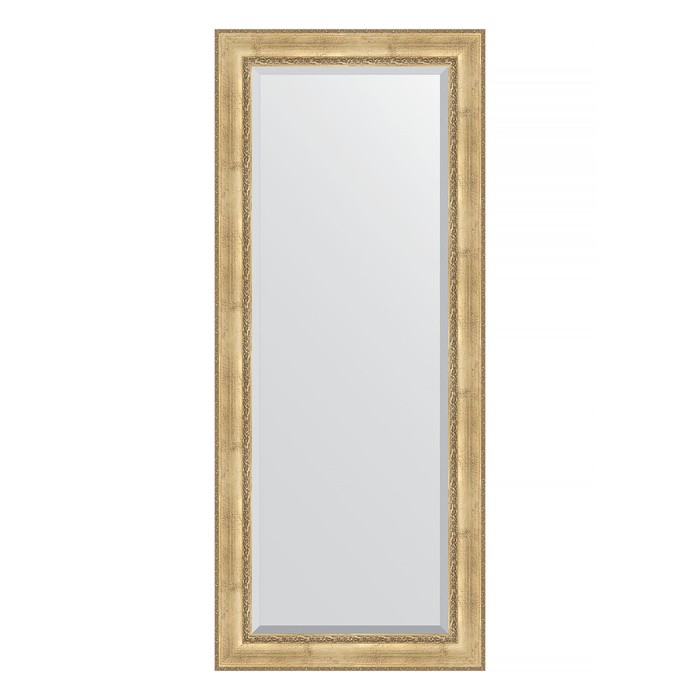 Зеркало напольное с фацетом в багетной раме, состаренное серебро с орнаментом 120 мм, 87x207 см   75 - Фото 1
