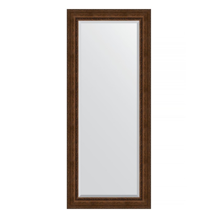 Зеркало напольное с фацетом в багетной раме, состаренная бронза с орнаментом 120 мм, 87x207 см   752 - Фото 1