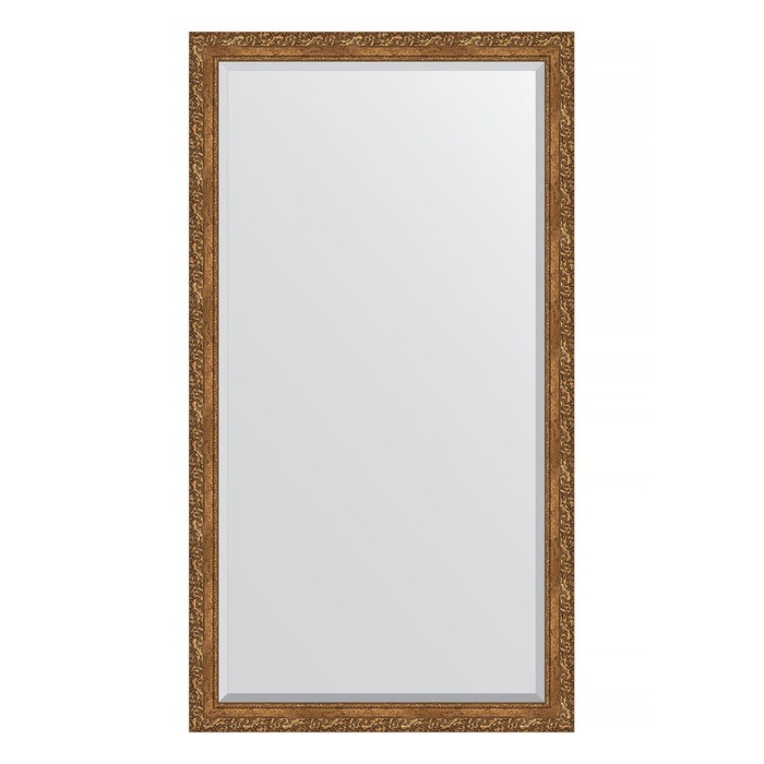 Зеркало напольное с фацетом в багетной раме, виньетка бронзовая 85 мм, 110x200 см