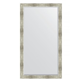 Зеркало напольное с фацетом в багетной раме, алюминий 90 мм, 111x201 см