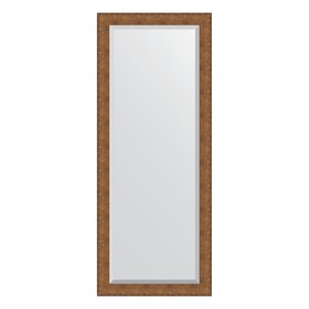 Зеркало напольное с фацетом  в багетной раме, медная кольчуга 88 мм, 82x202 см