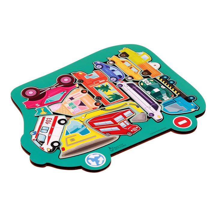 Пазл вкладыш «Люблю машинки» 51799