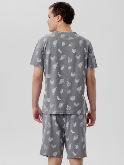 Пижама мужская (футболка, шорты) KAFTAN Tiger, размер 50