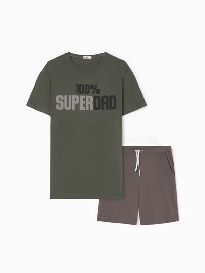Пижама мужская KAFTAN «Super dad» размер 48