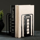 Держатель-подставка для книг "Лондон" набор 2шт, 15х10х10см, черный - фото 16352265