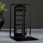 Держатель-подставка для книг "Лондон. Телефонная будка" набор 2шт, 15х10х10см, черный - фото 21410728