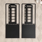 Держатель-подставка для книг "Лондон" набор 2шт, 15х10х10см, черный - фото 9789528