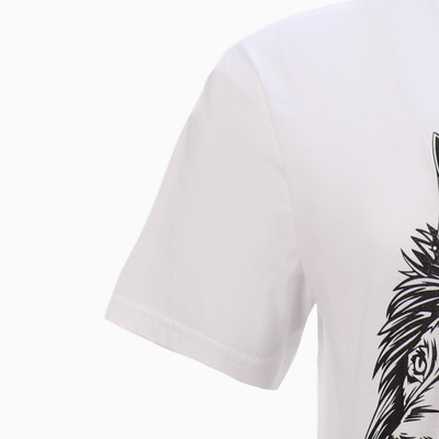 Футболка мужская KAFTAN «Лев», размер 54, хлопок 100%, белая