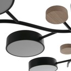 Люстра 1316/9BK LED 216Вт 3000-6000К черный 87х87х17 см BayerLux - Фото 6
