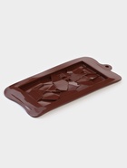 Форма для шоколада Доляна «Дробленый шоколад», 21.2×10.6×1 см, коричневая - Фото 3