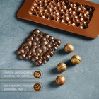Форма для шоколада Доляна «Воздушный», силикон, 21×10,1×1 см, цвет коричневый - Фото 5