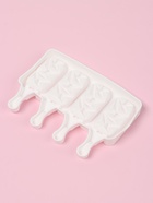 Форма для мороженого «Кристалл», силикон, 19×12.5×2.2 см, 4 ячейки, белая - Фото 4