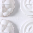 Форма для муссовых десертов и выпечки KONFINETTA «Карамелла», силикон, 29,5×17,2×2,5 см, 8 ячеек (d=6,5 см), цвет белый - фото 4338104