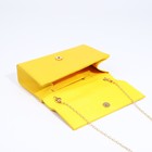 Сумка-клатч на магните, цвет жёлтый - Фото 5