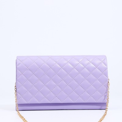 Сумка-клатч на магните, цвет сиреневый