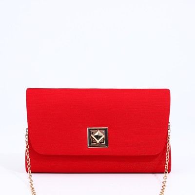 Сумка-клатч на магните, цвет красный