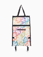 Сумка хозяйственная складная на липучке, 2 колеса, наружный карман, 32×13×52 см, белая - Фото 3