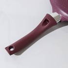 Сковорода блинная Trendy style, d=24 см, пластиковая ручка, антипригарное покрытие, цвет бордовый - фото 4338123