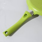 Сковорода блинная Trendy style, d=24 см, пластиковая ручка, антипригарное покрытие, цвет зелёный - Фото 4