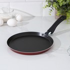 Сковорода блинная Доляна Promo, d=22 см, пластиковая ручка, антипригарное покрытие, алюминий, бордовая - Фото 8