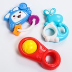 Набор погремушек «Радость малыша», с эластичными деталями, 6 шт, цвет МИКС, Крошка Я 6973146