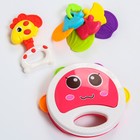 Набор погремушек «Радость малыша», с эластичными деталями, 6 шт, цвет МИКС, Крошка Я 6973146