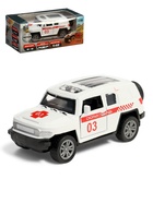 Машинка металлическая «Скорая помощь», инерционная, открываются двери, масштаб 1:48, цвет белый - Фото 1