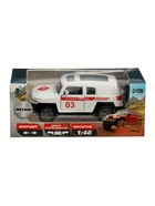 Машинка металлическая «Скорая помощь», инерционная, открываются двери, масштаб 1:48, цвет белый - Фото 6