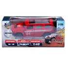 Машинка металлическая «Пожарная служба», 1:48, инерция, открываются двери, цвет красный - Фото 6