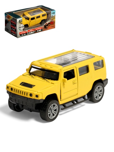 Машинка металлическая «Крузер», 1:48, инерция, открываются двери, цвет жёлтый