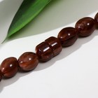 Бусы овал крупный «Агат коричневый», 45см - Фото 2