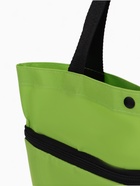 Сумка хозяйственная складная на кнопке, 2 колеса, 40×12×30 см, зелёная - Фото 12