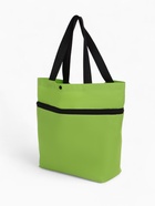 Сумка хозяйственная складная на кнопке, 2 колеса, 40×12×30 см, зелёная - Фото 6