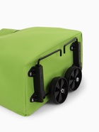 Сумка хозяйственная складная на кнопке, 2 колеса, 40×12×30 см, зелёная - Фото 8