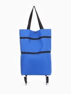 Сумка хозяйственная складная на кнопке, 2 колеса, 40×12×30 см, синяя - Фото 10