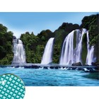 УЦЕНКА Алмазная мозаика с полным заполнением «Водопад» 30×40 см, холст, ёмкость - Фото 1